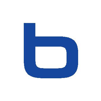 B Logo white